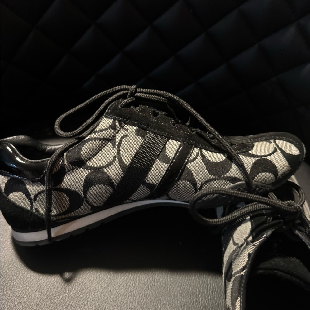 Coach Monochrome Patterned Sneakers - image 3